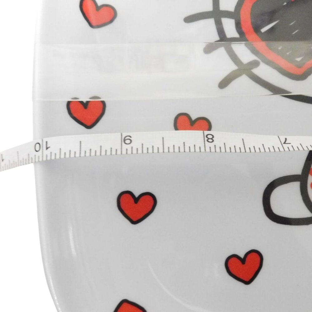 Hello Kitty Red White Melamine Large Plastic Dinner Plates Set of 4 NWT - Picture 2 of 5